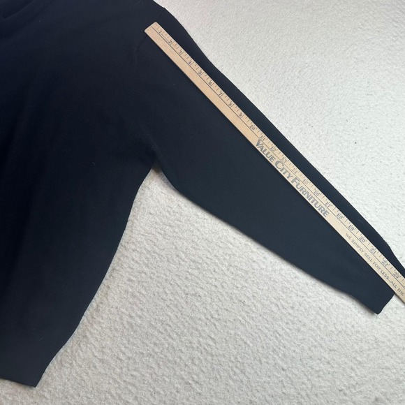 Jos A Bank Classic Collection Mens XL Black V Neck Sweater 100% Merino Wool - Picture 5 of 7